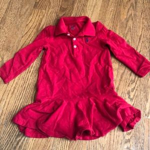 Polo by Ralph Lauren red dress with bloomers